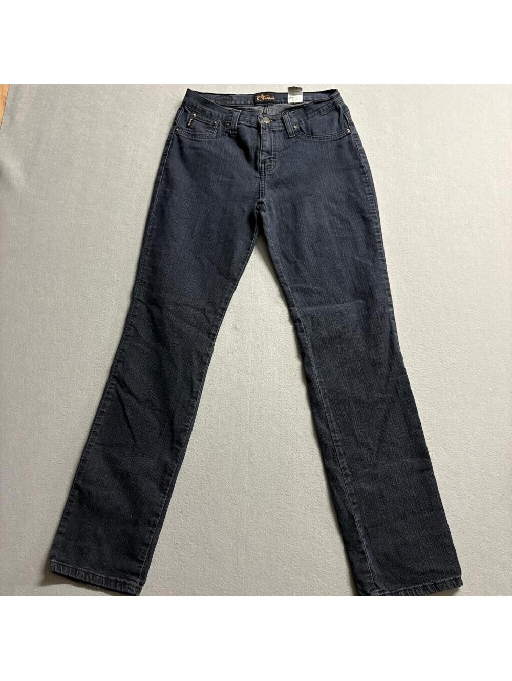 Cimarron Jeans Womens Size 9 Dark Wash Straight Leg Stretch Denim Blue